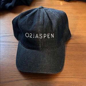 O2 Aspen Black Denim Adjustable Baseball Hat